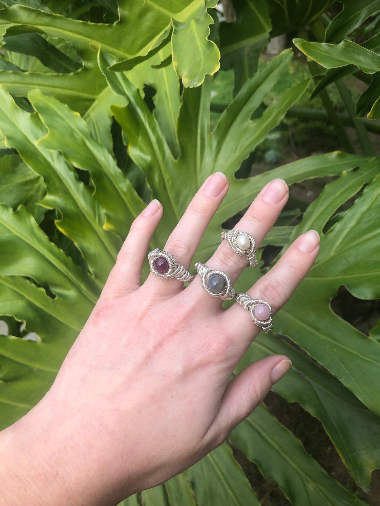 Handcrafted Wire Wrapped Rings