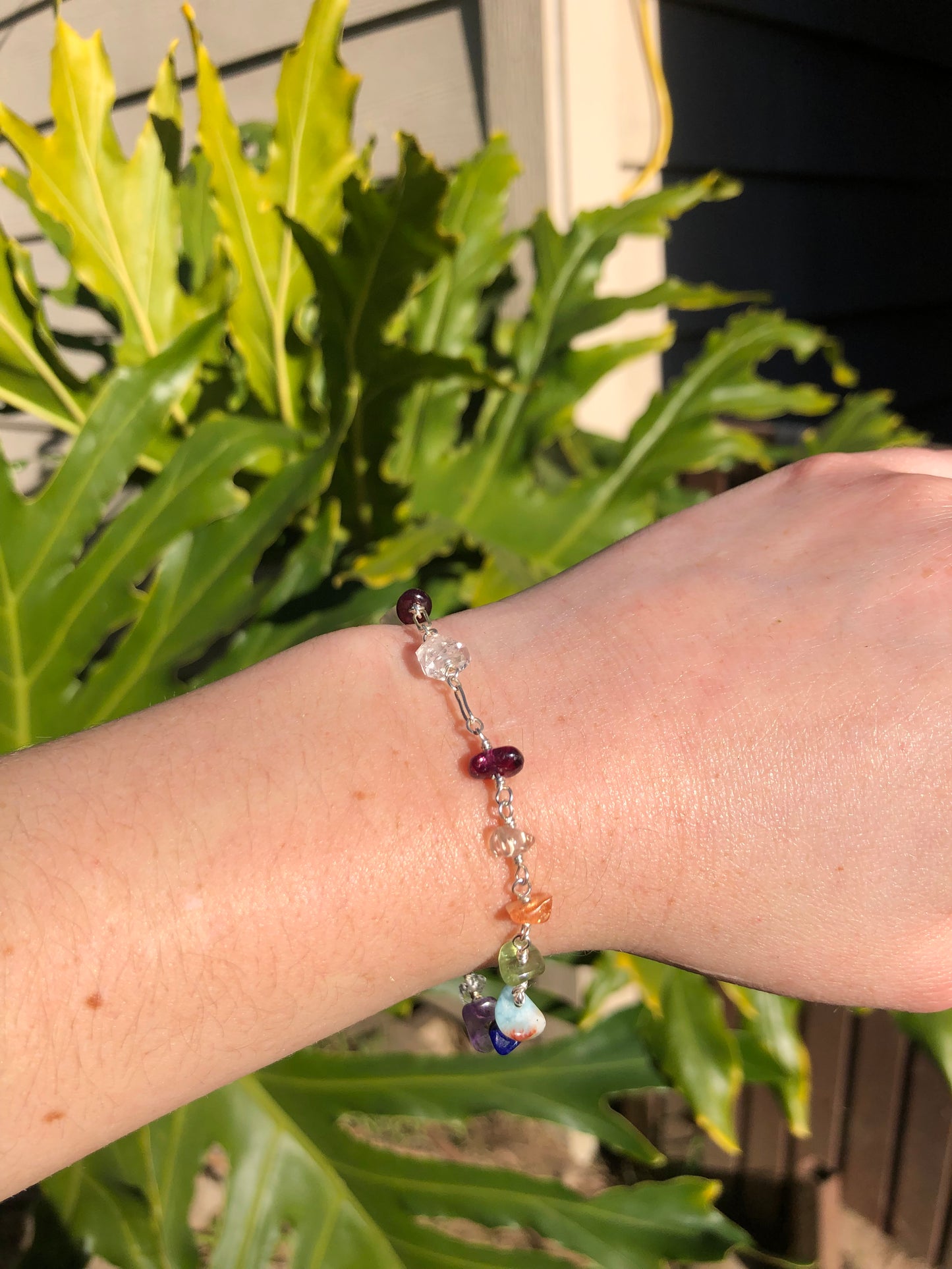 Chakra Harmony Sterling Silver Bracelet