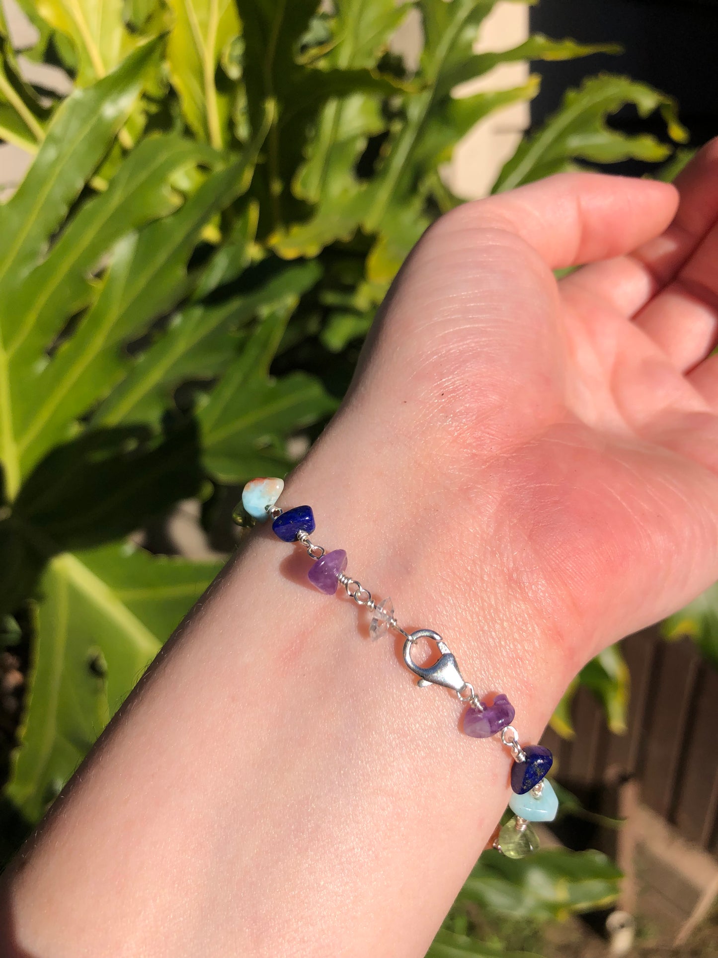 Chakra Harmony Sterling Silver Bracelet