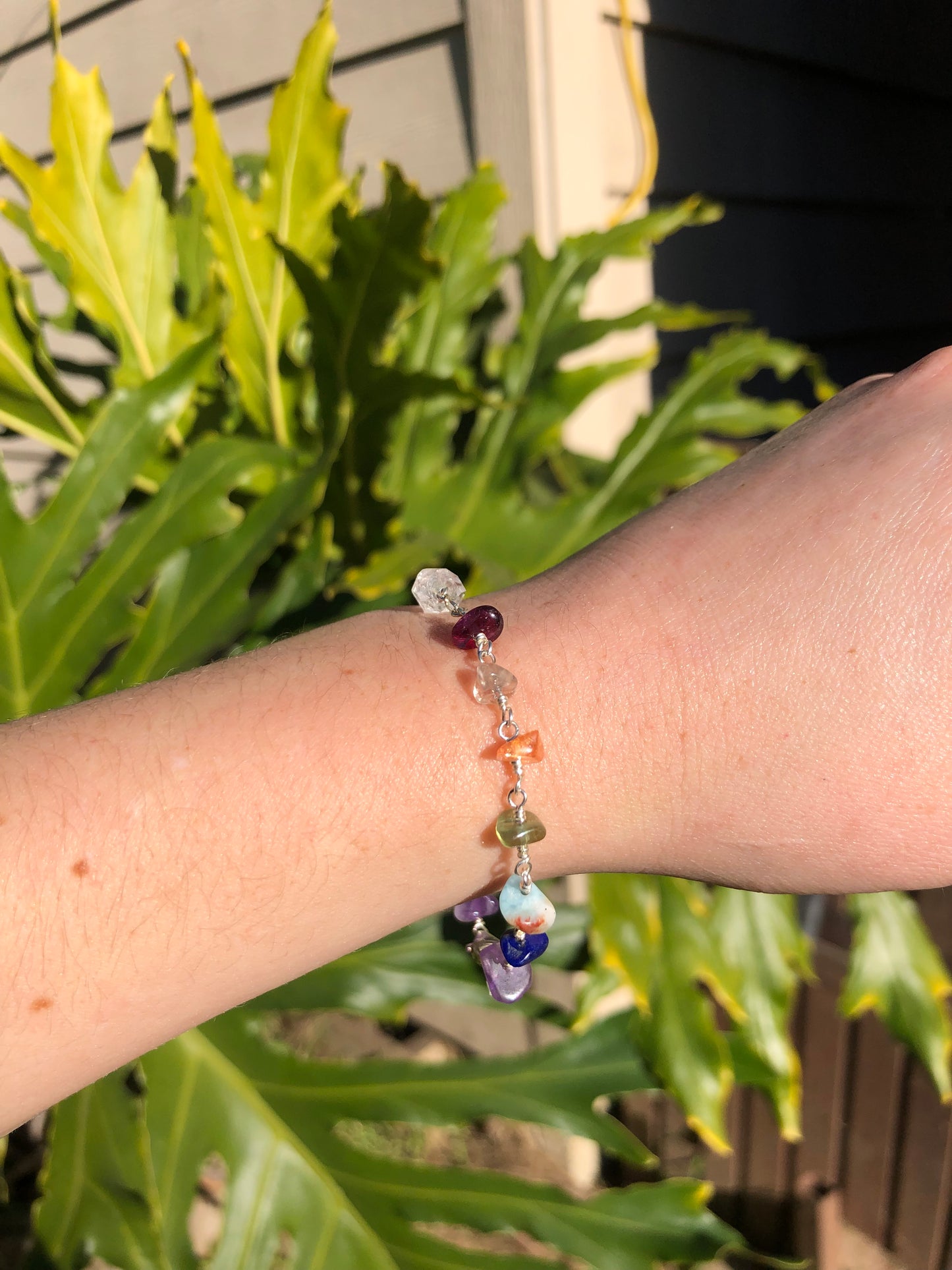 Chakra Harmony Sterling Silver Bracelet