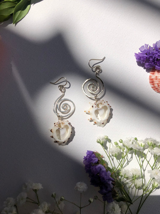 Tidal Spiral Earrings