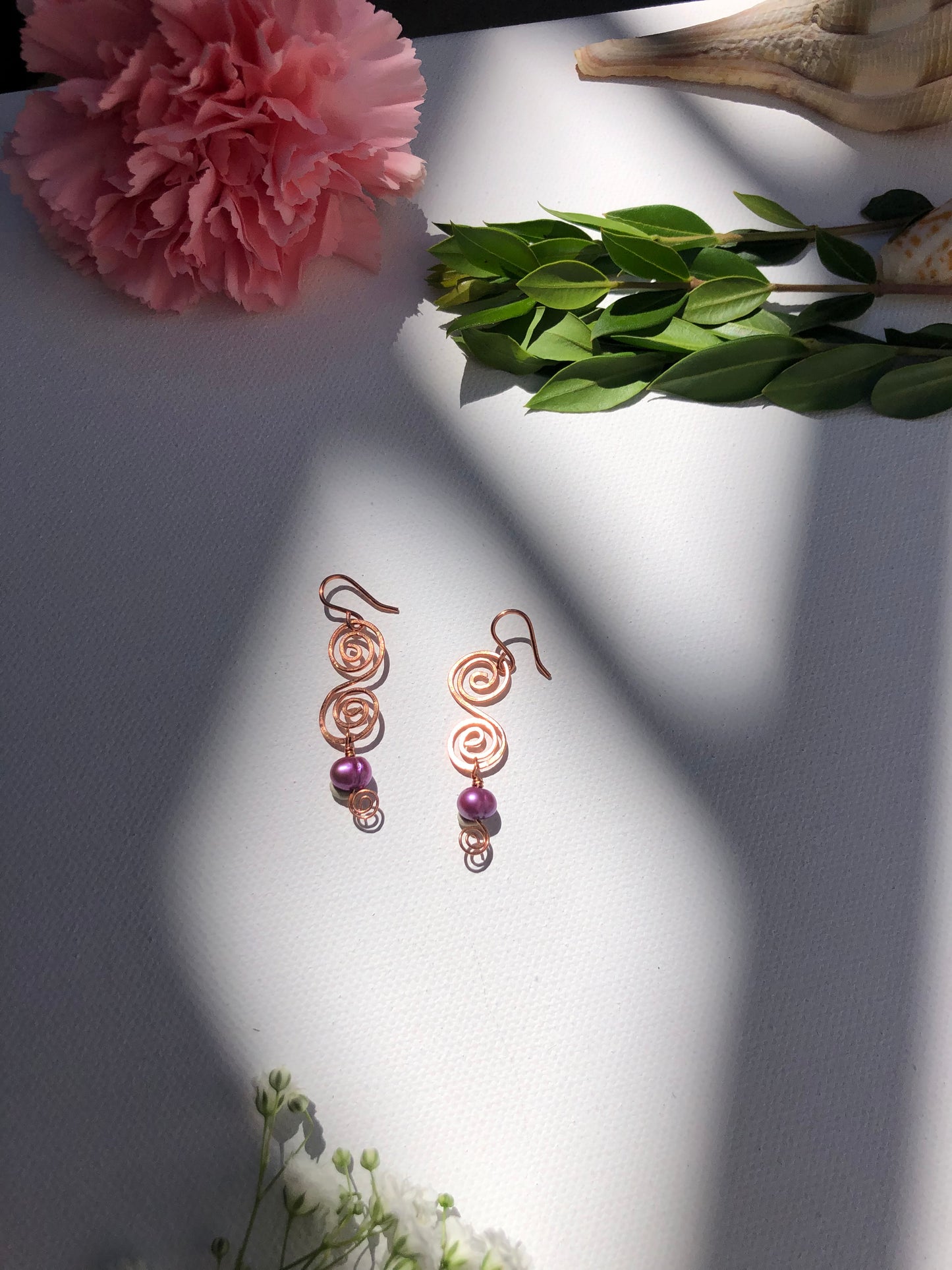 Purple Aura Sunthread Earrings