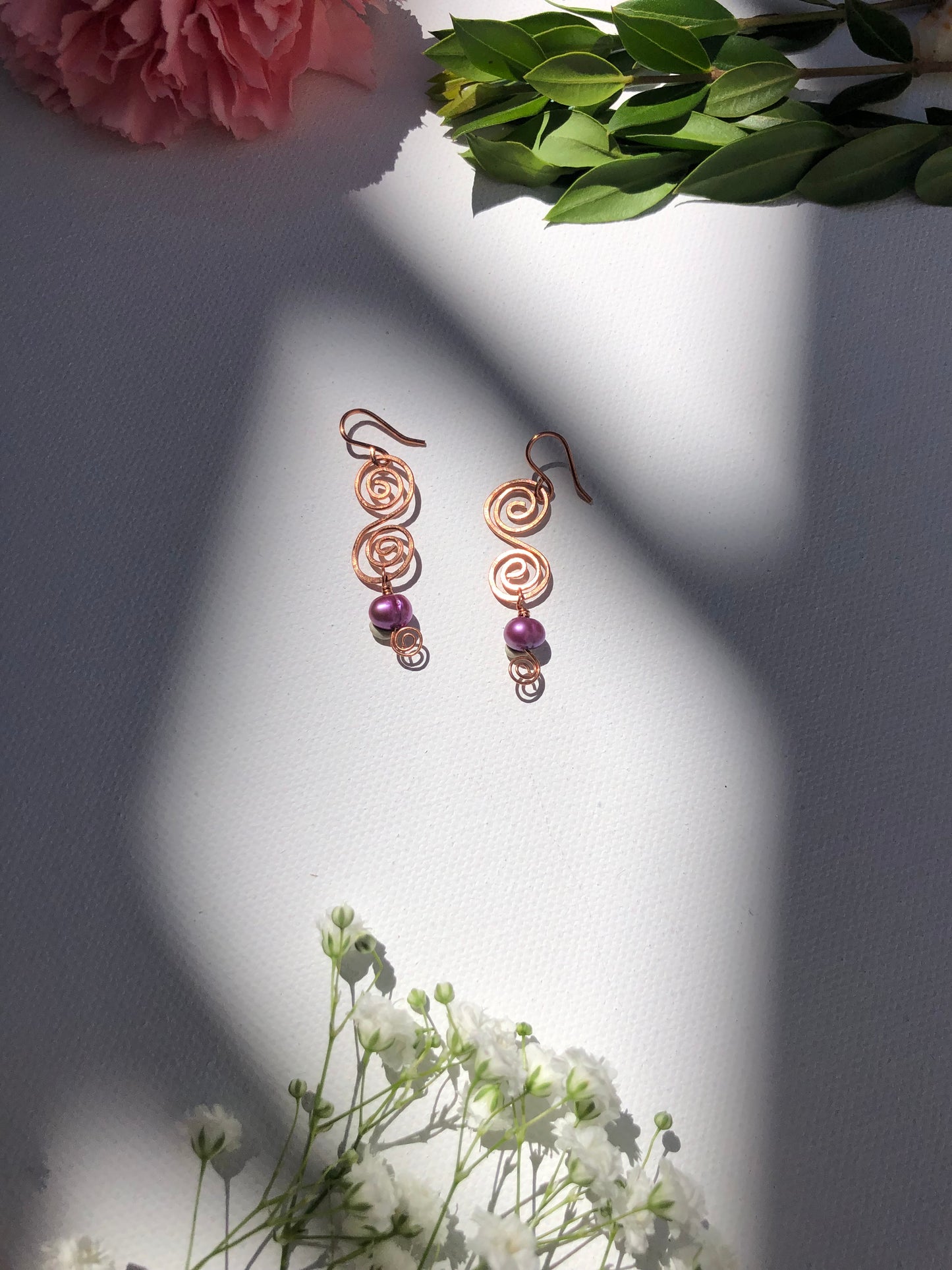 Purple Aura Sunthread Earrings