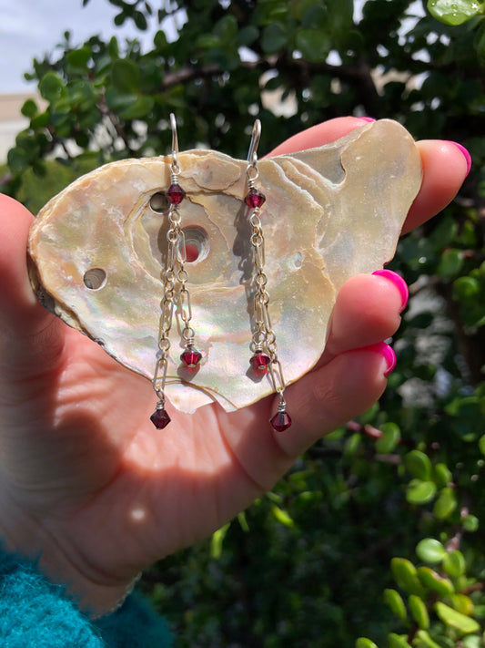 Scarlet Aura Earrings